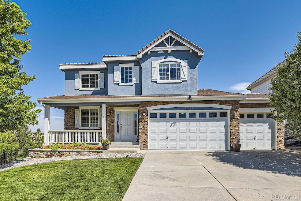 Front view looking North