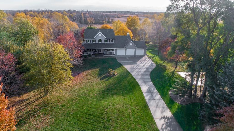Lovely, well cared for 2 story sits on 5 very priv