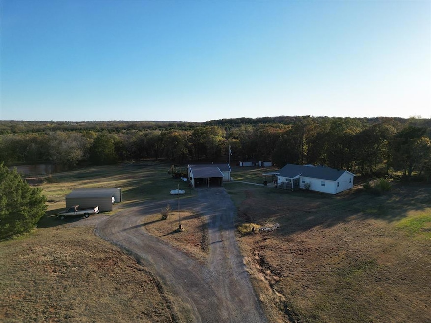 Birds eye view of property