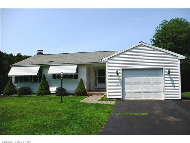 Exterior Front. Front of house. Large driveway