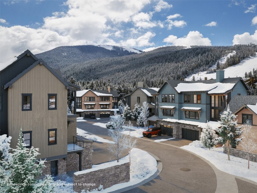 Exterior rendering with River Run in the backgroun