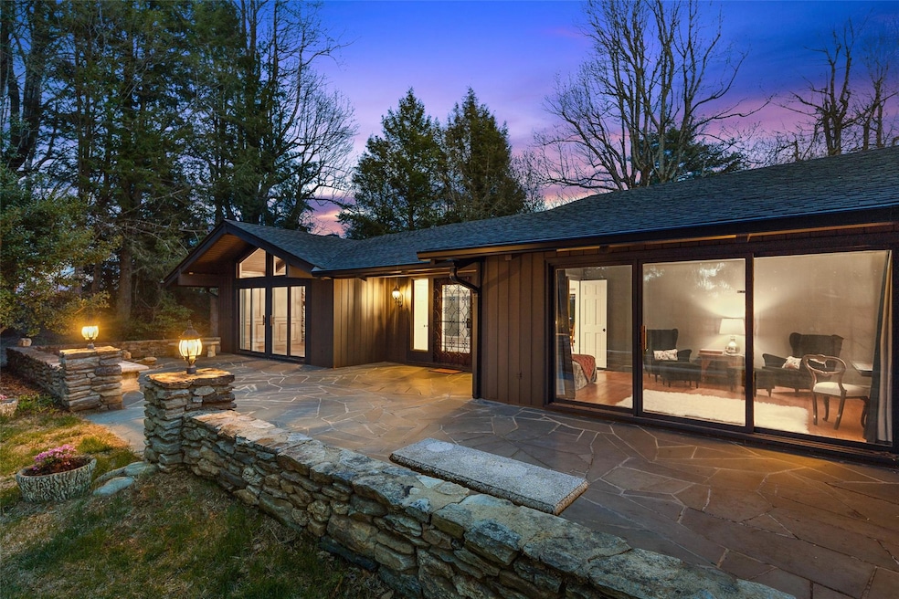 Eloquent flagstone patio front entrance