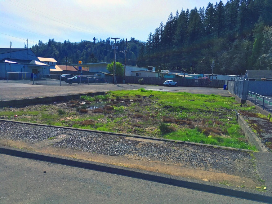 Looking west at lot