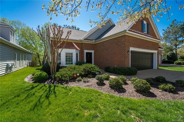 Brick front elevation, no maintenance exterior, 2 