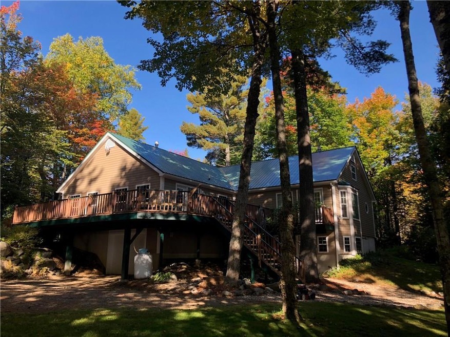 Lake side of home