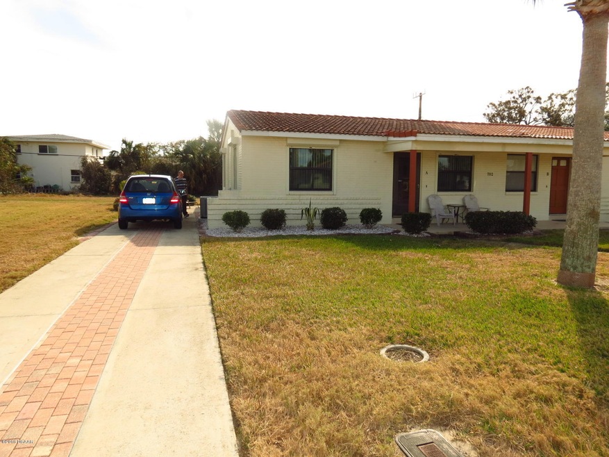 front of property