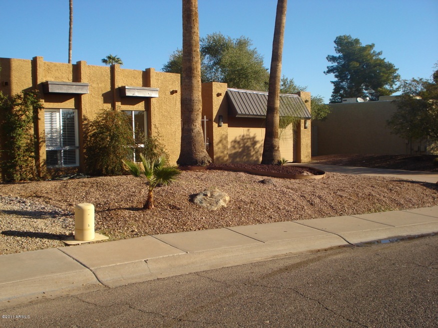 Front of home.