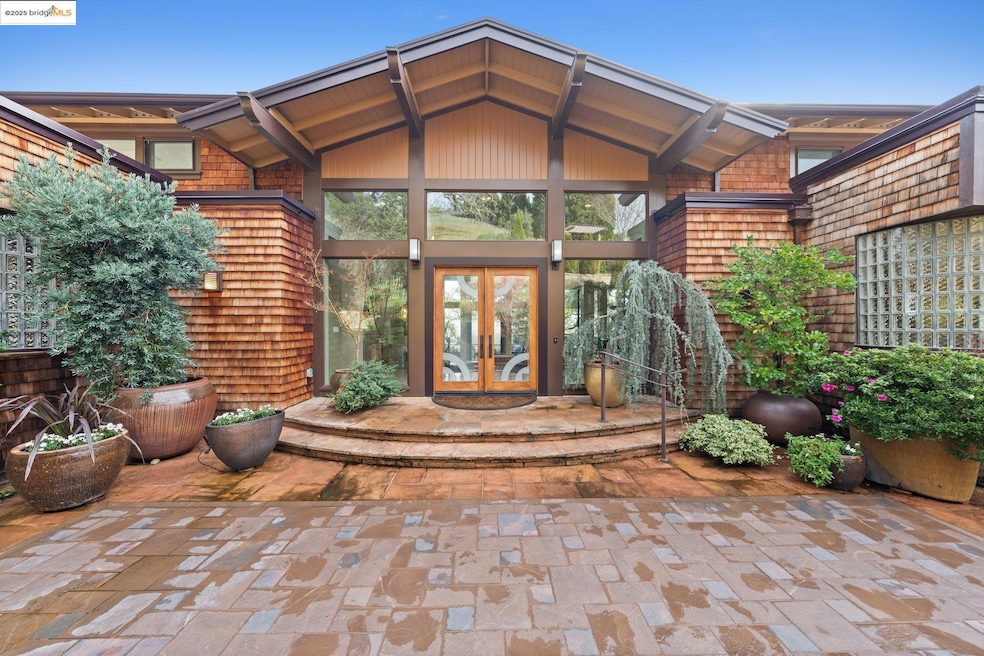 View of exterior entry with french doors