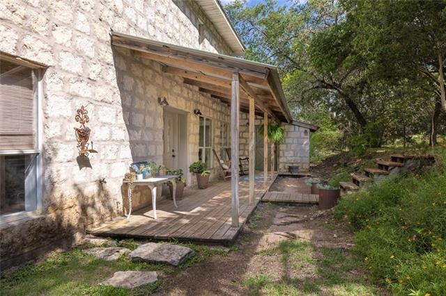 Covered front porch to enjoy the Hill Country sunsets.
