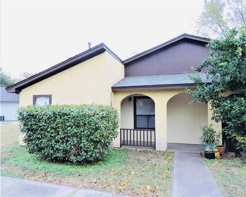 View of home's exterior featuring covered porch