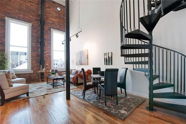 Rare two bedroom, two bath home with reserved parking space in private garage.  1,161 square feet of living pleasure with a mix of modern and historical features