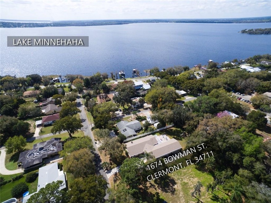 Aerial view of home including Lake Minnehaha