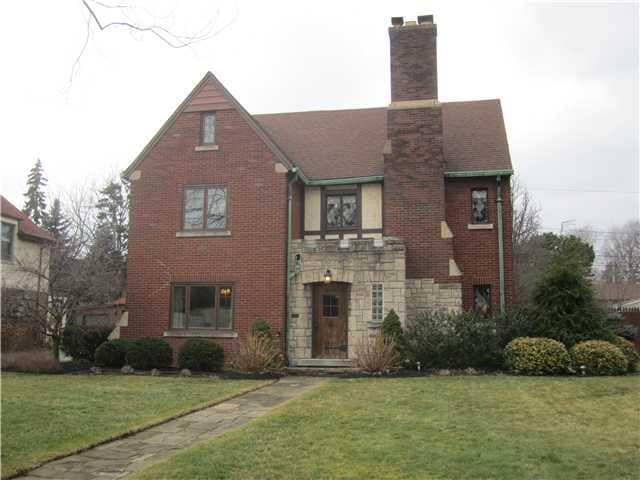 Exterior Front Beautiful all brick & stone tudor