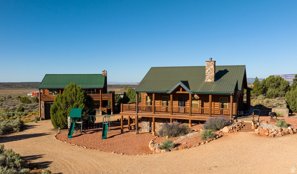 Front of Main Home on the right, and 2nd Home on the left