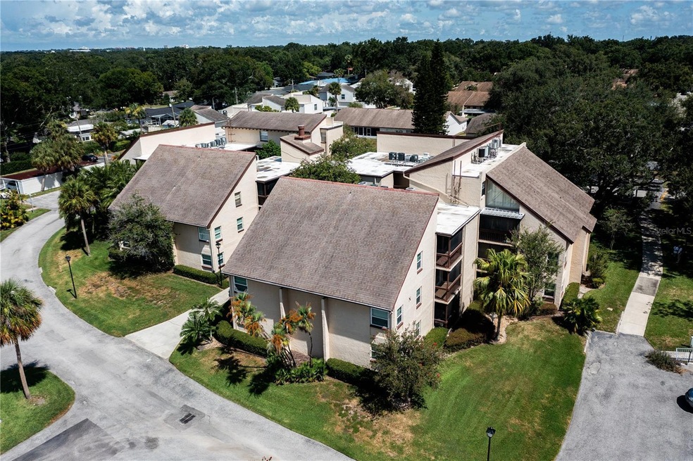 Aerial of condo building