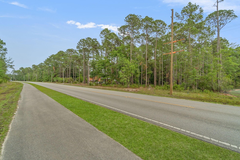 Path across road