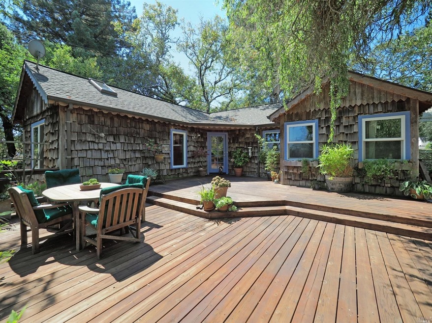 The 1940's bungalow includes an expansive, sunbath
