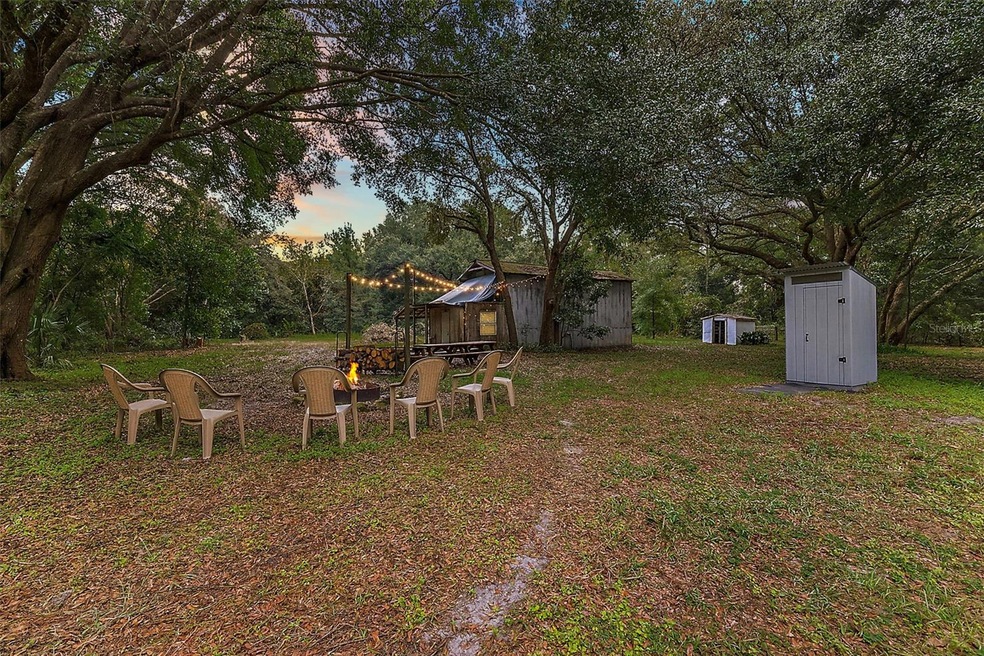 Barn, Campfire Area, and Water Closet/Bathroom