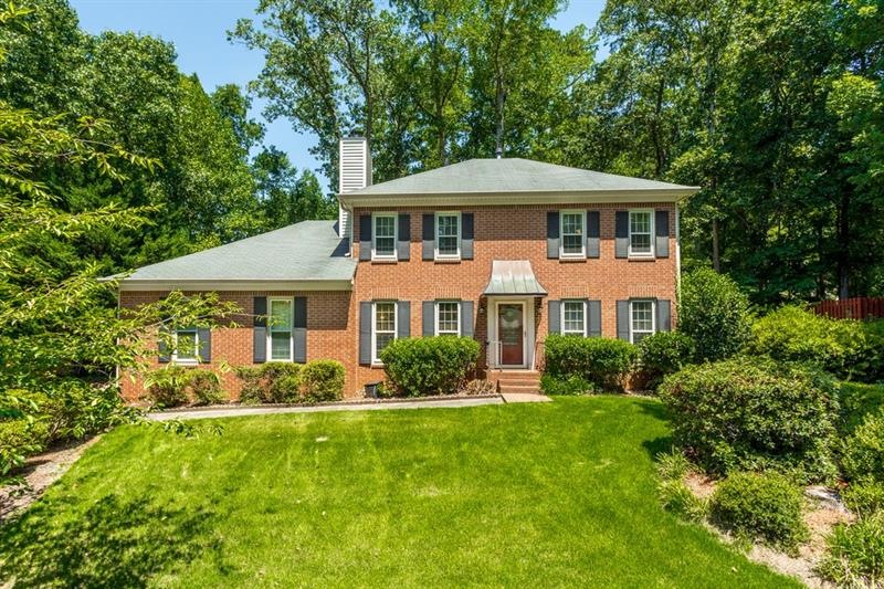 View of this classic traditional brick home from O