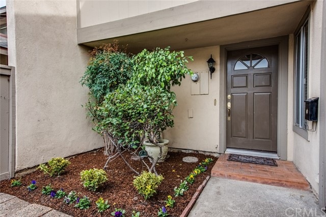 Cheerful front entry.