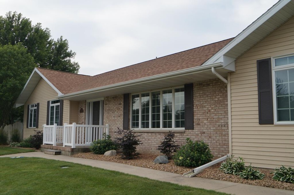 Front of home with nice brickwork