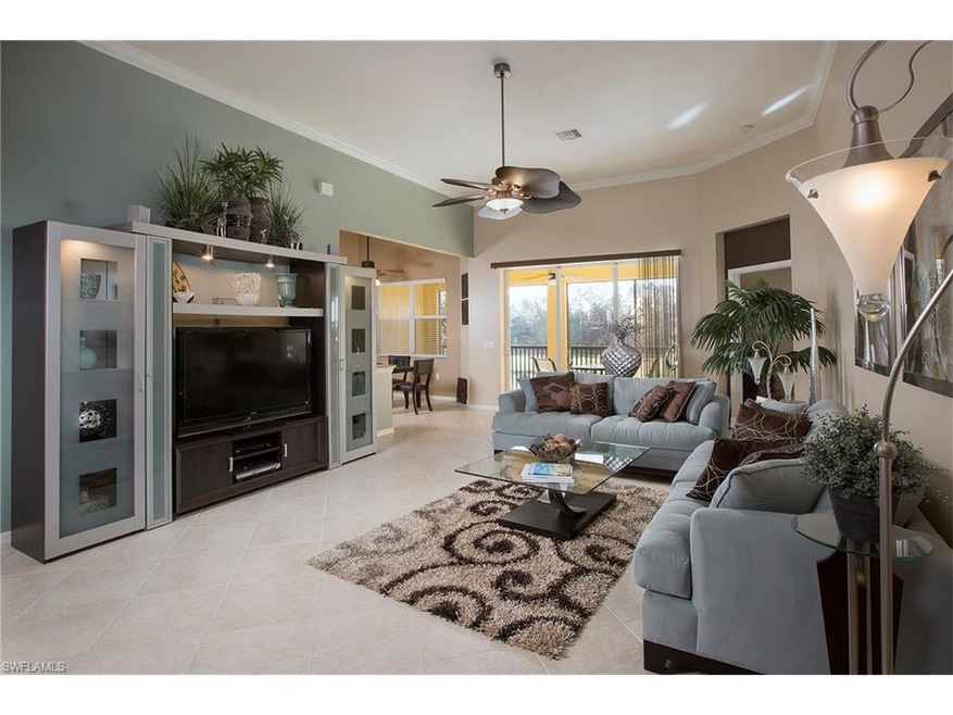 Open living space with tile on the diagonal and cr