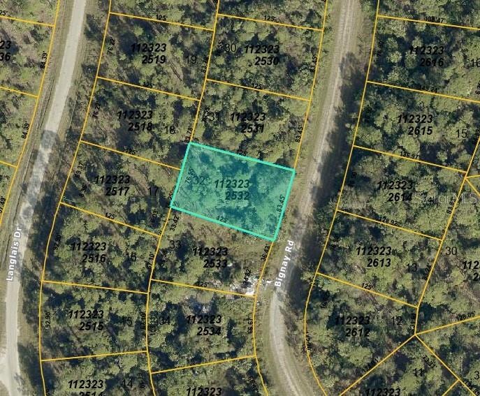 County map of lot