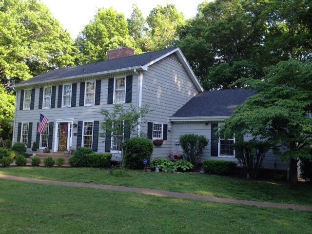 Front View of Home, Beautiful Trees and Lawn