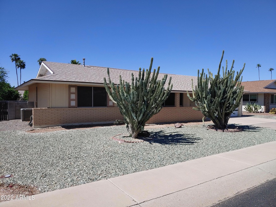 The front of the home.