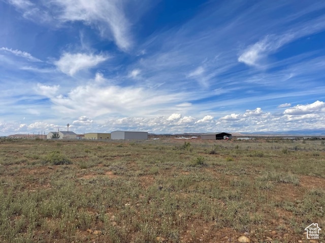 View of yard featuring a view of countryside