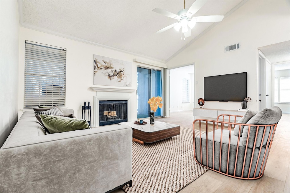 Virtually staged living room