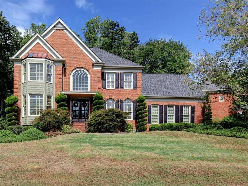 3 side brick home in East Cobb