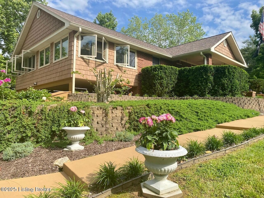 Front Angle View of Home and Landscaping