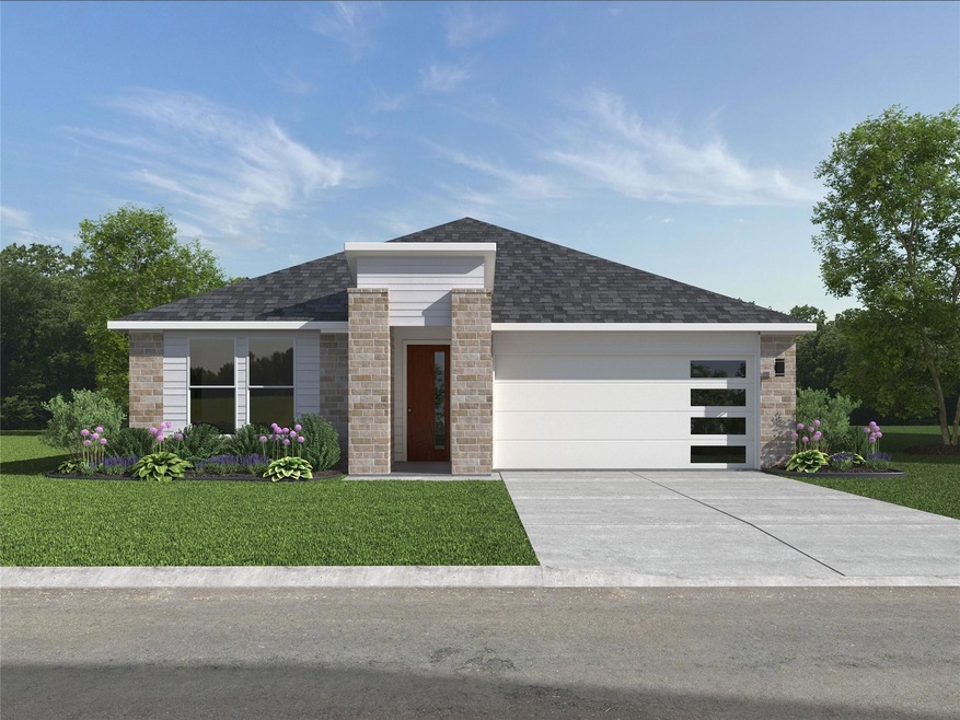 D.R. Horton's Texas Mockingbird floorplan, elevation T. All Home and community information, including pricing, included features, terms, availability and amenities, are subject to change at any time without notice or obligation. All Drawings, picture