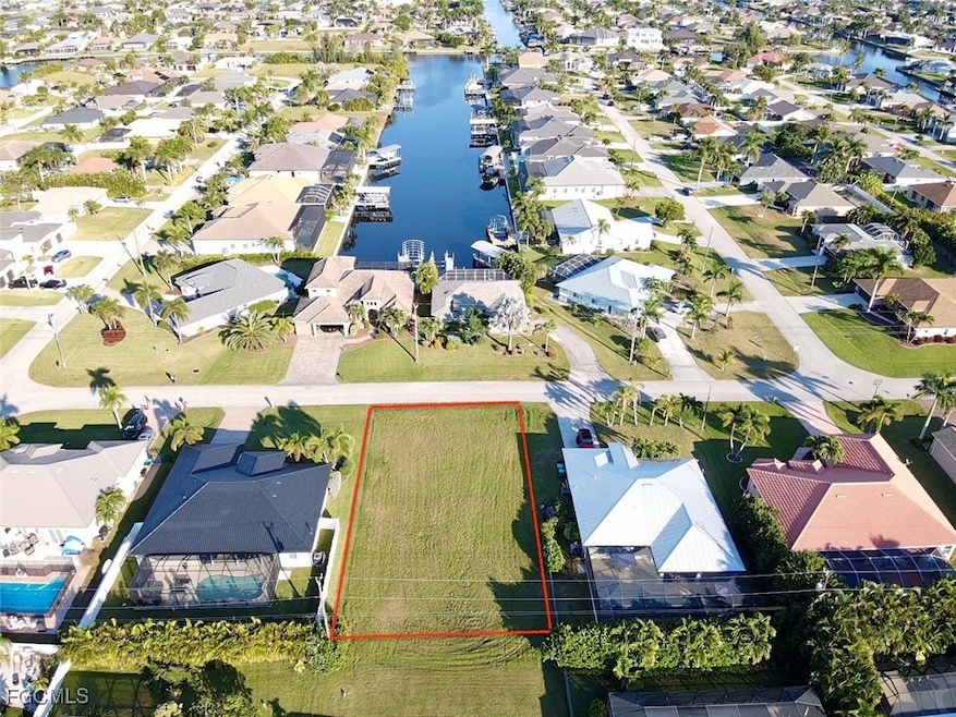 Aerial view of residential area with a nearby body of water
