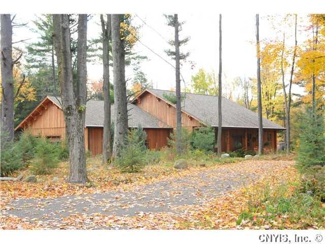 Exterior Front. Timber framed executive ranch nest