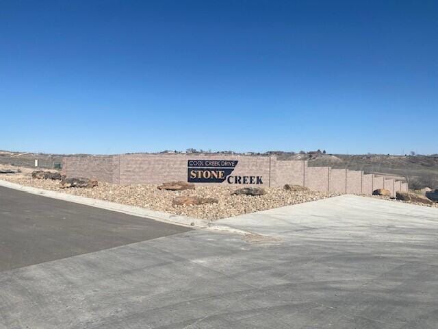 Cool Creek entrance and masonry fence do