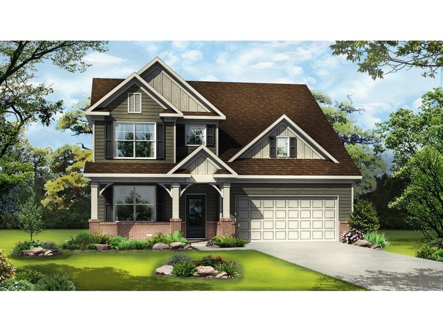 Color rendering of plan & elevation