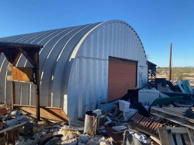 View of front of garage