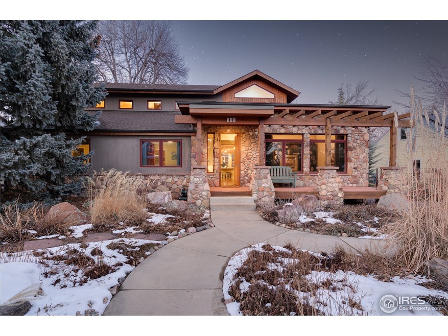 Winter twilight exterior