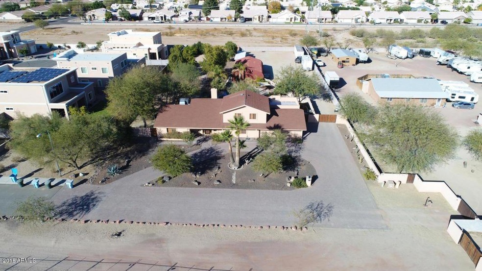 Drone looking north