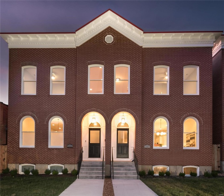 All brick new construction single family home in t