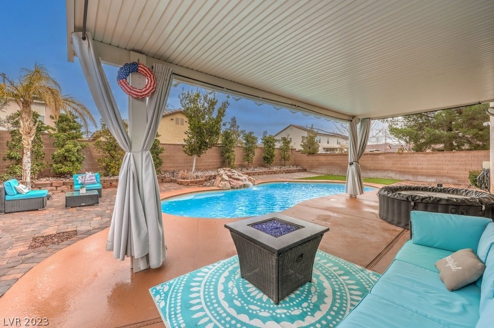 Covered Patio Overlooking Pool