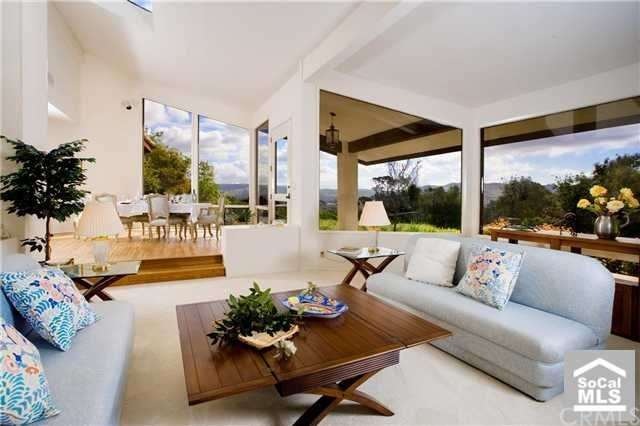 Rare single level with step down living area.