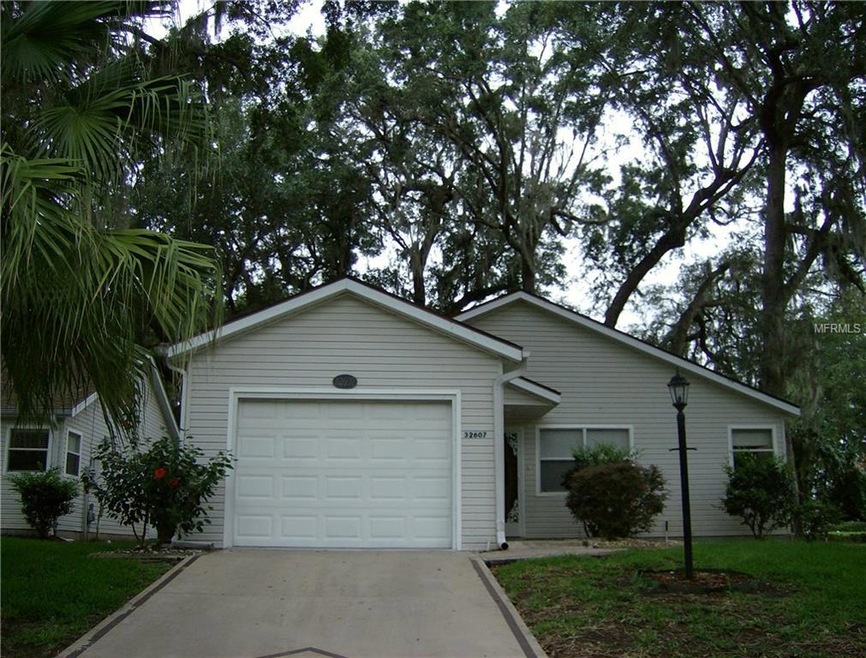 Welcome Home...oversized one car garage.