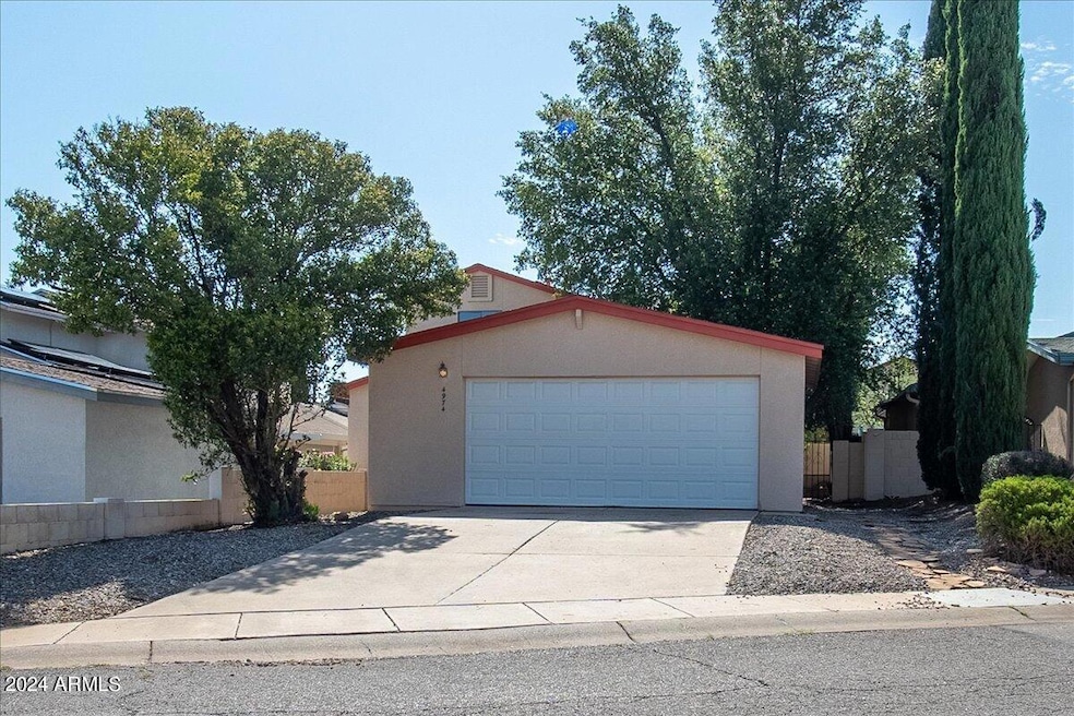 Driveway with 2 car garage