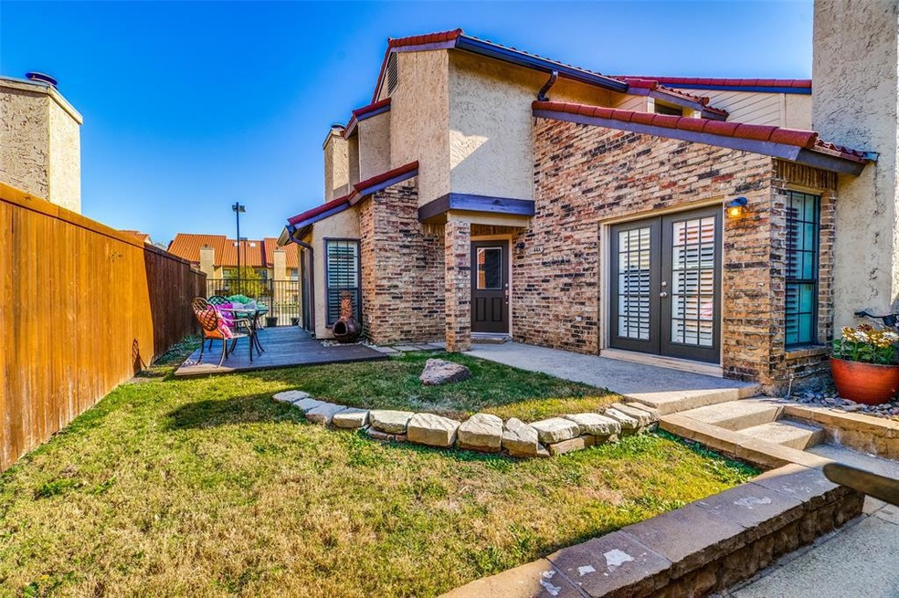 Private yard and pretty walk up!