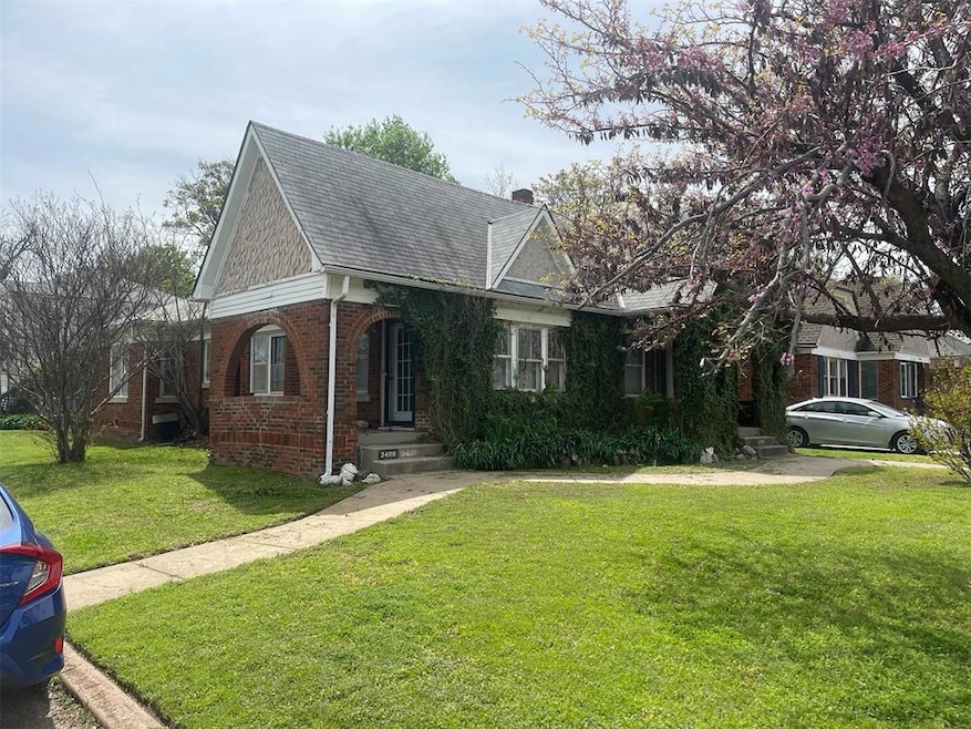 View of front of home with a front yard