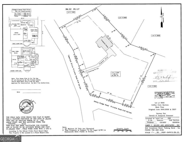 Plat map of 17 Denny Ridge Rd