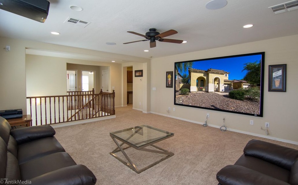 Theater w/ Movie Screen & Projector